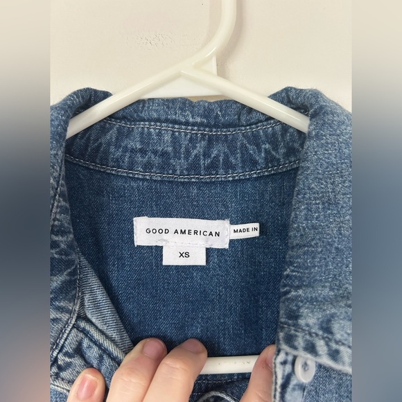 Good American Denim Uniform Shirt XS - Picture 6 of 14